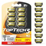 TopTech Mens Cartridge Razor 5 Blade Precision-0