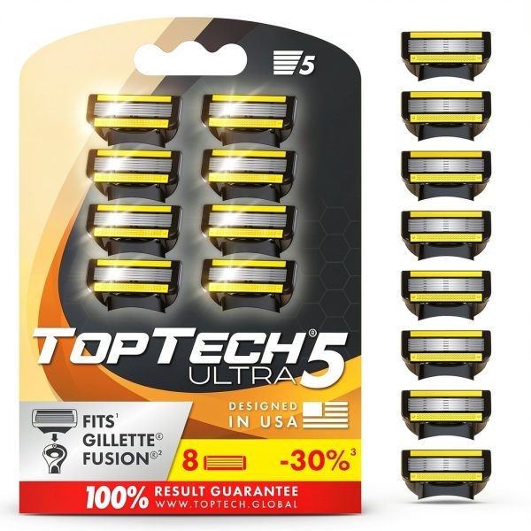 TopTech Mens Cartridge Razor 5 Blade Precision-0