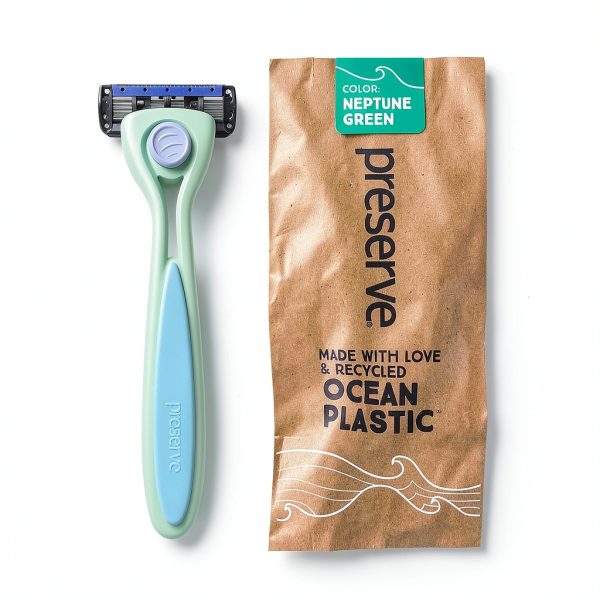 Recycled Ocean Plastic Razor by POPI 5 Blade-0